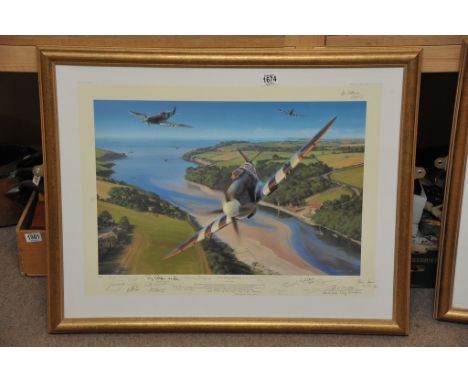 A large Nicholas Trudgian print limited edition "Back from Normandy"