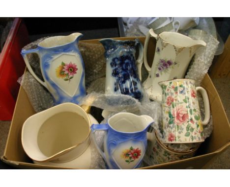 A collection of ceramic jugs
