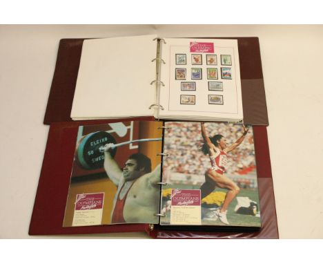  Two albums of stamps and first day covers The Olympic Masterfile (2) 
