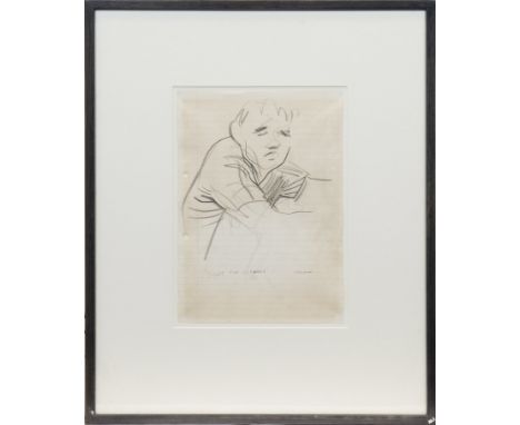 * PETER HOWSON,STUDY FOR CLEANSEDpencil on paper, signed and titled30cm x 21.5cmMounted, framed and under glass