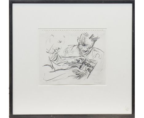 * PETER HOWSON,BREAK 1994pencil on paper, signed20cm x 14cmMounted, framed and under glass