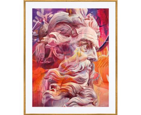 PICHIAVO (Fondé en 2007)  ORPHIC HYMN TO POSEIDON, 2023 Impression giclée sur papier.  Signée, datée et numérotée sur 300 exe