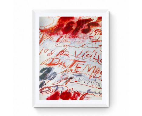 CY TWOMBLY (1928-2011), D’Après Affiche offset de l'exposition « Sets » de Cy Twombly à la galerie Yvon Lambert, 108 rue Viei