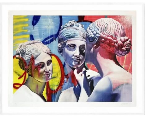 PICHIAVO (Fondé en 2007) Orphic Hymn to the Three Graces Impression giclée sur papier. Signée, datée et numérotée sur 150 exe
