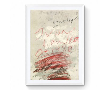 Cy TWOMBLY (1928-2011), d’Après Poster project Sérigraphie offset 2021 Edition Limitée à 1000 exemplaires. 69,9 × 48,3 cm Dél