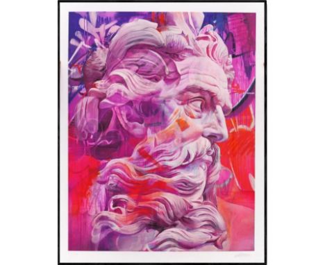 PICHIAVO (Fondé en 2007)  ORPHIC HYMN TO POSEIDON, 2023 Impression giclée sur papier. Signée, datée et numérotée sur 303 exem