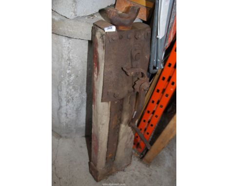 A vintage cart jack.