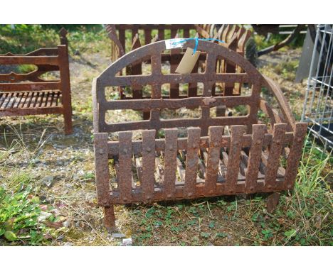A dog grate, 18" wide x 10" depth x 16" deep.