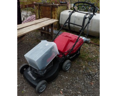 A "Mountfield" RV40 150cc four stroke engine (engine turns), air filter adrift.