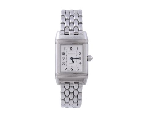 Jaeger LeCoultre, Reverso Duetto, ref. Q2668120, a lady  Jaeger LeCoultre, Reverso Duetto, ref. Q2668120, a lady's stainless 