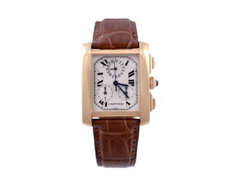 Cartier, Tank Francaise, ref. 1830, an 18 carat gold wristwatch, no  Cartier, Tank Francaise, ref. 1830, an 18 carat gold wri