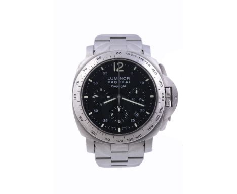 Luminor Panerai, Daylight, ref. OP 6666 PB 541748, a stainless steel wristwatch  Luminor Panerai, Daylight, ref. OP 6666 PB 5