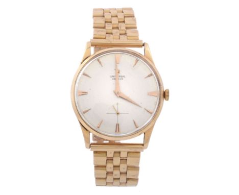 Universal, ref. 1738980, a gold bracelet wristwatch, no  Universal, ref. 1738980, a gold bracelet wristwatch,   no. 112256 3,