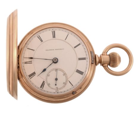 Illinios Watch Co., an 18 carat gold full hunter pocket watch, no  Illinios Watch Co., an 18 carat gold full hunter pocket wa