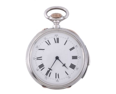 R. Wegelin, a silver open face quarter repeating pocket watch, no  R. Wegelin, a silver open face quarter repeating pocket wa