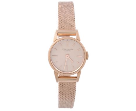 Patek Philippe, ref. 3260, a lady's 18 carat gold bracelet wristwatch, no  Patek Philippe, ref. 3260, a lady's 18 carat gold 