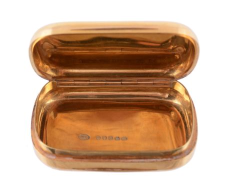A Victorian 18 carat gold and enamel oblong box by William Summers, London 1870  A Victorian 18 carat gold and enamel oblong 