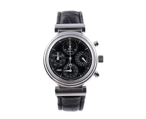 IWC, Da Vinci Rattrapante, ref. 3751, a stainless steel perpetual calender...  IWC, Da Vinci Rattrapante, ref. 3751, a stainl