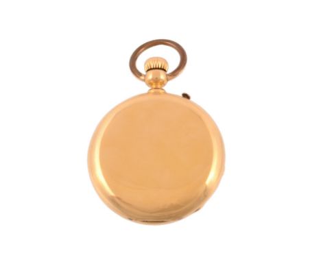 An 18 carat gold full hunter pocket watch, no  An 18 carat gold full hunter pocket watch,   no. 2170, circa 1880, Swiss bar l