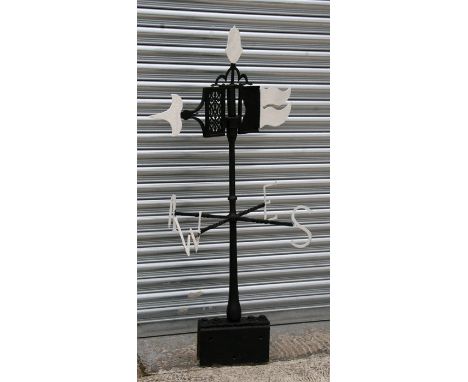 A cast iron weather vane, 119.5cms (47ins) high.
