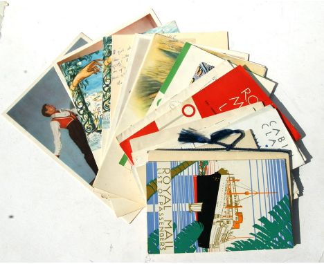 Maritime: A quantity of 1950s Royal Mail Lines and Blue Star Line, Menus, Passenger Lists, Ticket, etc, from the ships RMS Hi