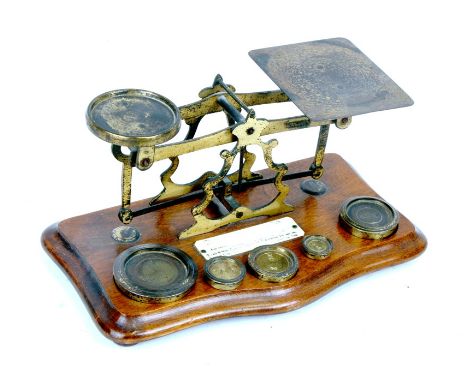 A 19th century set of postal scales