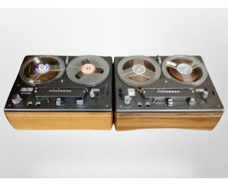 Two Tandberg reel to reel players 