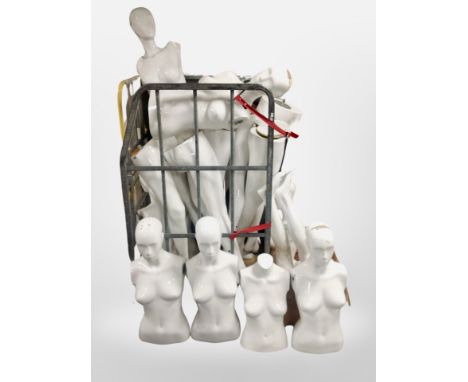 A large quantity of mannequin parts