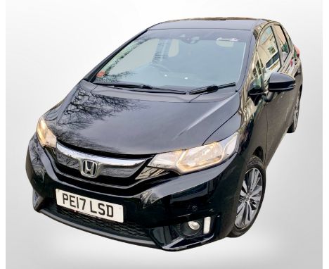 2017 Honda Jazz 1.3 i-VTEC EX 5dr CVT, Black, Automatic, Petrol, Start/Stop, Registration Number PE17 LSD, 58,834 miles, 1 Fo