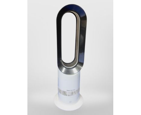 A Dyson hot and cool table fan with lead, height 60 cm  CONDITION REPORT: in working order but no remote control 
