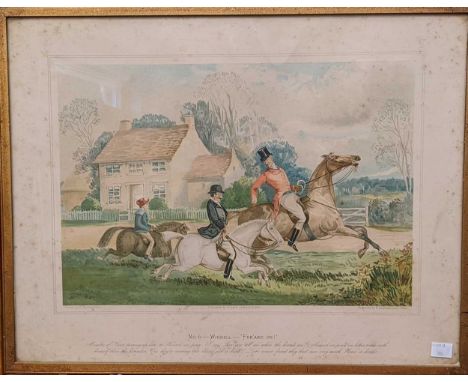 E Kaufmann, Lahr (Baden) after H Watkins Wild, Six sporting chromolithographic prints depicting horse racing, 42 x 53cm (6Pro