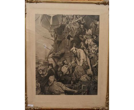 William Turner Davey (1818-1900) after H. O'Neill, 'The Return from Crimea', engraving, published by Moore, Mcqueen and Co, t
