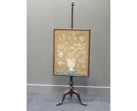 decorated with floral vase tapestry panel156cm highProvenance:Wood Hall, Hilgay, Norfolk