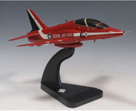 Bravo Delta model Red Arrow (XX292) on stand, 39cm (nose to tail) x 30cm (wingspan)
