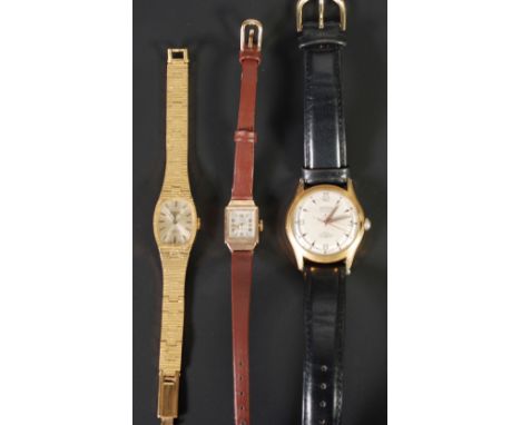 TECHNOS GENTLEMAN'S ANALOGUE WRIST WATCH, incabloc, the 17 jewels movement waterproof, circular dial with centre seconds, Ara