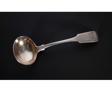 W. CARRINGTON & CO. COIN SILVER SAUCE LADLE, 2oz