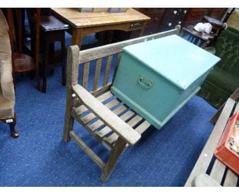 A wooden garden Bench.