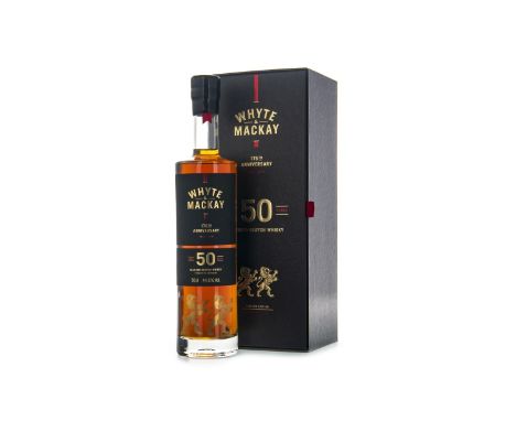 WHYTE &amp; MACKAY 175TH ANNIVERSARY 50 YEARS OLD - 50CL Blended Scotch Whisky Filled to cask 16 June 1966, matured in bourbo