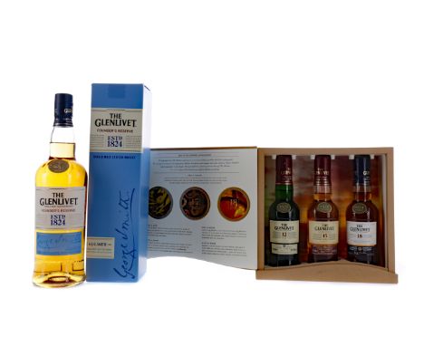GLENLIVET FOUNDER'S RESERVE Single Malt Scotch Whisky 70cl, 40% volume, in carton THE GLENLIVET TASTING EXPERIENCE (3x200ml) 