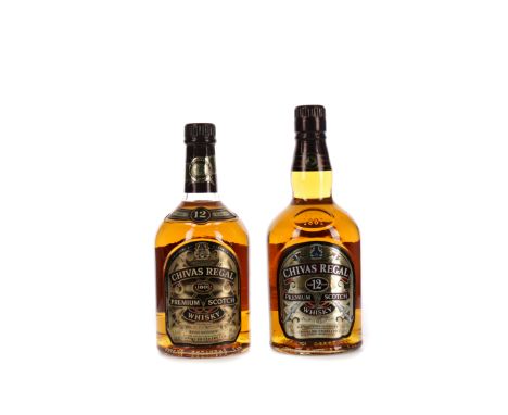 CHIVAS REGAL AGED 12 YEARS (2) Blended Scotch Whisky 70cl, 40% volume, in carton and tin. Two bottles.