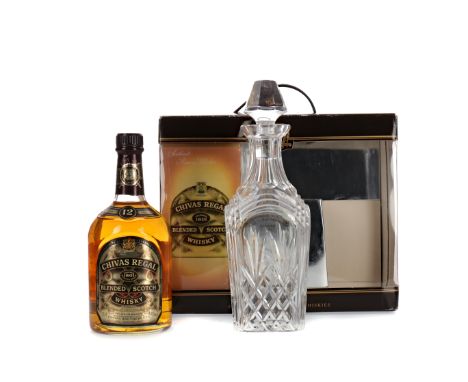 CHIVAS REGAL 12 YEARS OLD DECANTER SET Blended Scotch Whisky 75cl, 40% volume, in carton with decanter and stopper.