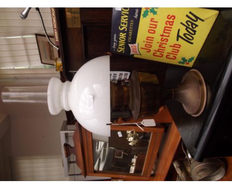 Brass oil lamp