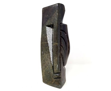 A granite abstract sculpture, 26 cm high 