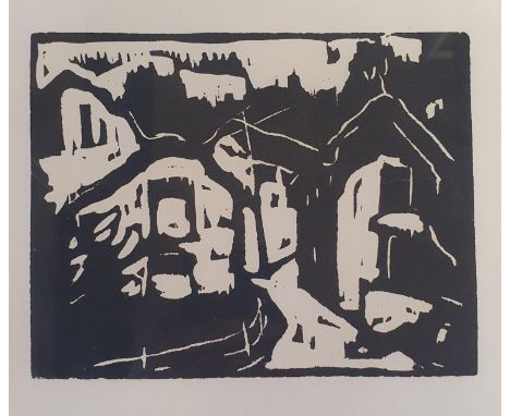 Arthur Segal (1875 - 1944), Village Lodge, a print, with blind stamp, 39 x 58 cm (paper size) 
