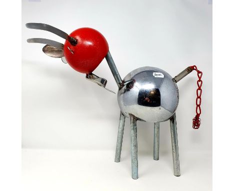 Manner of Didier Voirol, sculpture of a reindeer, 40 cm highThis piece is not signed and lacking an ear 