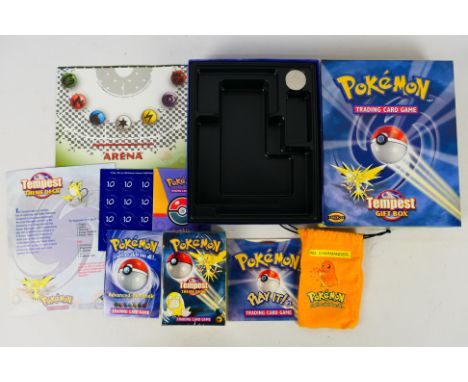 Pokemon - Wizards Of The Coast - A rare year 2000 Tempest Gift Box containing a still factory sealed Tempest theme deck and a