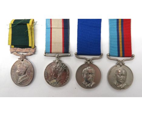 Four Various Commonwealth/Overseas Medals consisting GRVI Union Of South Africa Efficiency medal. &nbsp;Unnamed ... WW2 Austr