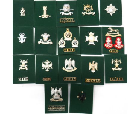 30 x Cavalry Cap Badges And Titles anodised cap badges include 17/21 Lancers ... Royal Scots Dragoon Guards ... The Queens Ow