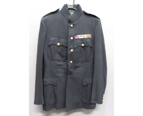 Post 1953 Royal Irish Fusiliers Officer's Patrol Tunic black, single breasted, high collar tunic. &nbsp;Patch chest pockets w