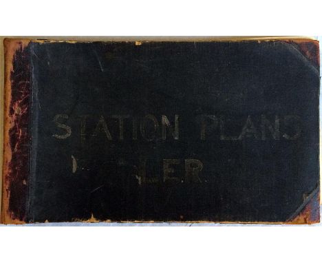 Bound Volume of London Underground STATION PLANS (60 in total) for the London Electric Railway comprising the Great Northern,